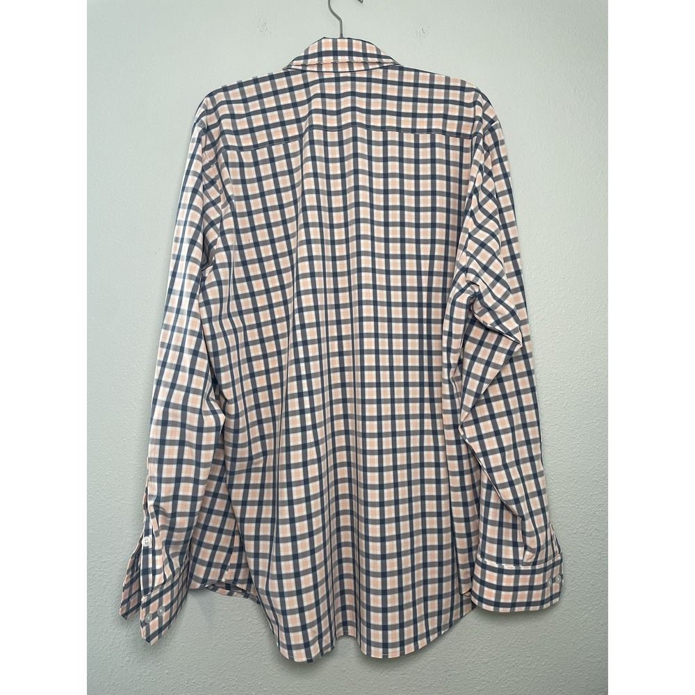 Mizzen and Main Leeward Shirt Mens 2XL Plaid Button Down Performance Stretch - Picture 2 of 8